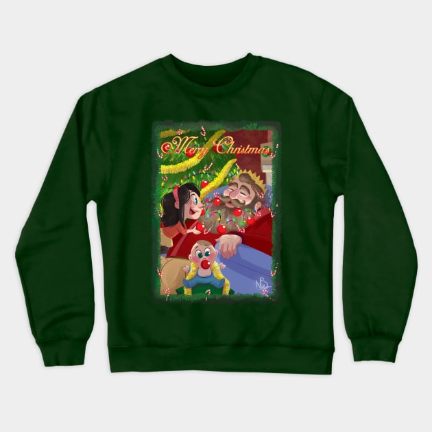 Christmas Beard Crewneck Sweatshirt by Niall Byrne